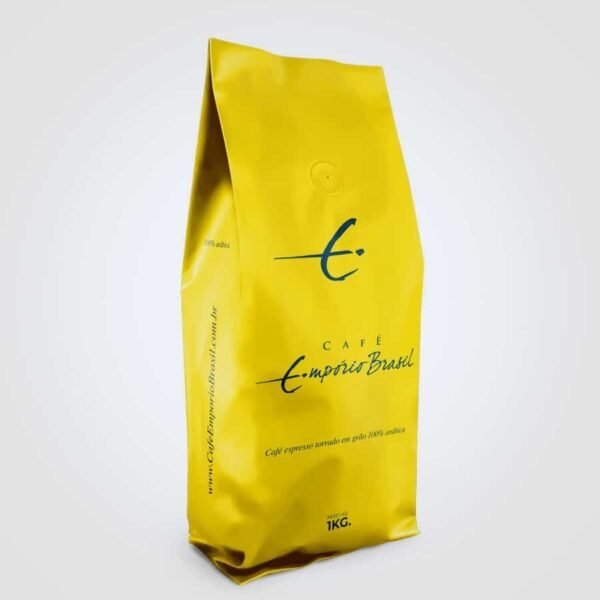 Café Torrado Em Grãos Empório Brasil Amarelo 1kg