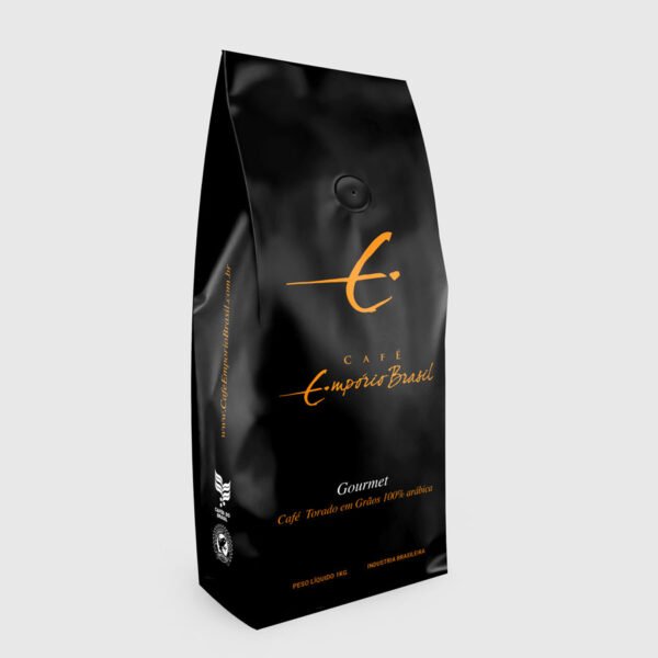 Café Torrado Em Grãos Empório Brasil Gourmet Black 1kg